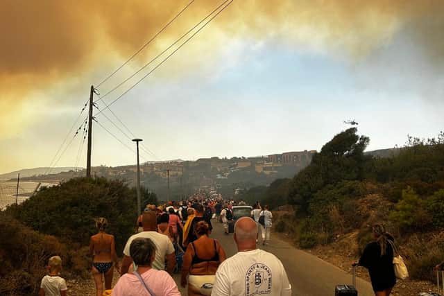 No injuries have been reported on Rhodes so far. However, 3,500 people have been evacuated, according to the BBC, with a further 1,200 expected to be moved out.