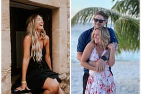 Instagram influencer Nicky Newman, pictured right with her husband Alex, has died of breast cancer at the age of 35. Photos by Instagram/Nicky Newman.