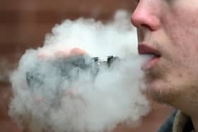 Man vaping