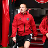 Sophie Harwood (left) has been called up to England under 23s. Picture: @sufc_women
