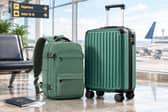 The COOLIFE cabin luggage set includes a 55x40x20cm hard-shell suitcase and matching 40x30x20cm travel backpack.