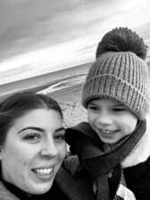 Francesca Fox, with her eldest son Teddy Nutt who died at the age of 11.