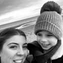 Francesca Fox, with her eldest son Teddy Nutt who died at the age of 11.