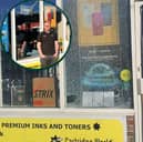 aGeek, an electronics repair and supply shop at West Bars, had its windows smashed three times in less than a month weeks. 