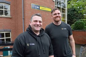Paul Brownell and Rob English, directors of TENSH Ltd, at their new base on Newbold Road, Chesterfield.