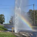 Water leak at Dunston Road in Chesterfield