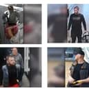Officers believe that people shown in these images may be able to assist them with their enquiries.

