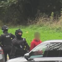 This is why armed officers were deployed to Chesterfield - as police scene remains in place