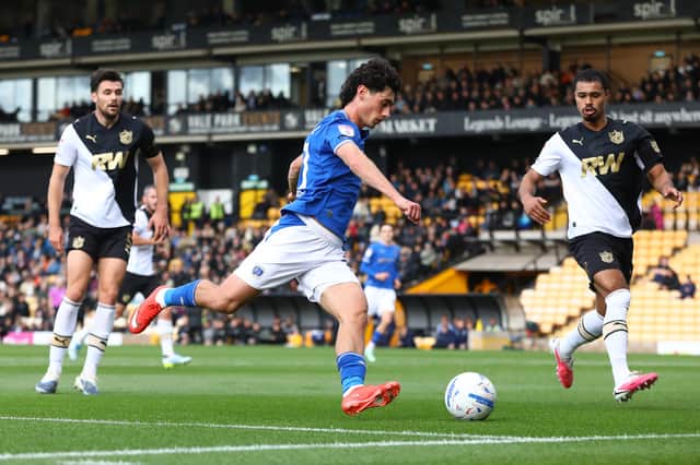 Joel Randall was an injury casualty at Vale Park
