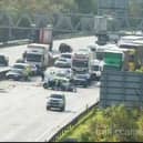  The crash took place along the M1 in Derbyshire. Credit: National Highways