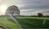 The greenfield site for the proposed solar farm is north of Chesterfield Royal Hospital