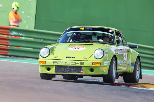 Yates in action in his Porsche
