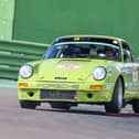 Yates in action in his Porsche
