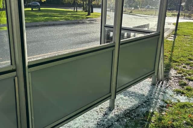 Councillors have slammed those responsible for damaging the bus stop. Credit: Councillor Dean Rhodes
