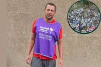 Lee Brassington, of Brimington, has taken on an impressive 24-hour litter pick. 