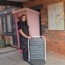 Jade Walton, owner of JD Bakes, outside her cake shed on Eldon Street, Clay Cross.