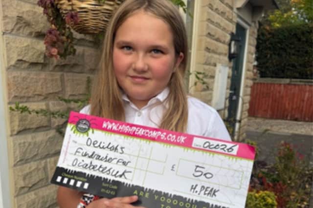 Delilah is hoping her charity challenge will help to raise funds for Diabetes UK.