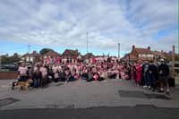 200 people took part in the annual charity walk organised by the Royal Oak in Tibshelf