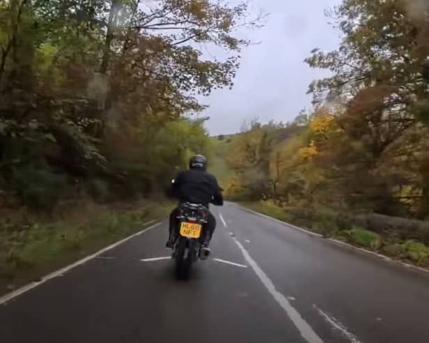 Derbyshire is the first county in England to install new motorbike road-safety markings