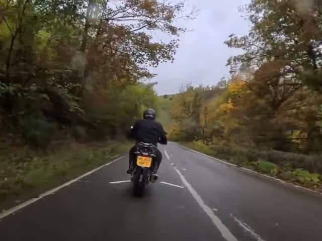 Derbyshire is the first county in England to install new motorbike road-safety markings