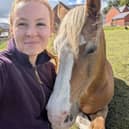 Jessica Kaur-Nagra is pictured with one of the centre’s ponies Jamie, who is 29. 