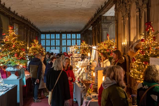 Rooms in Haddon Hall will be beautifully decorated for Christmas during the Mercatum market.