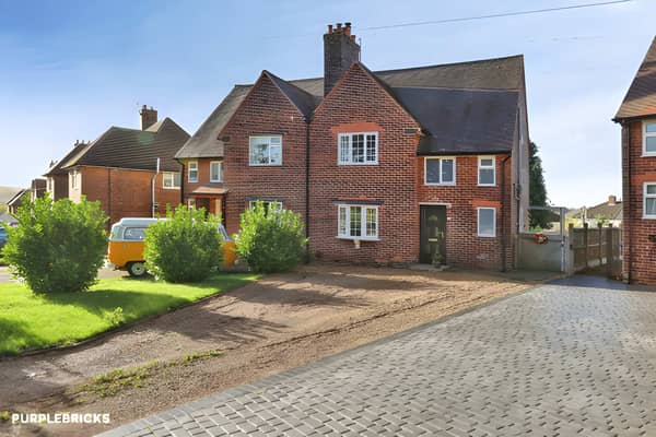 The semi-detached house on Brearley Street has a generous front driveway with space for several cars, adding practical appeal to this three-bedroom home.