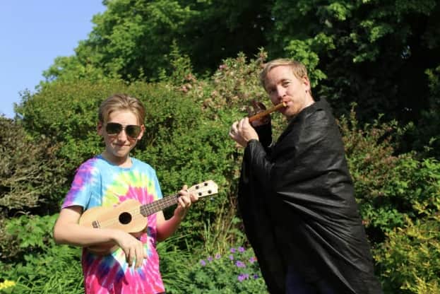 Eddie Waller, left, and Drew Sinclair who played Gecko and Bat in the award-winning Mountains of the Moon which premiered in 2023 (photo: Nathan Hamer)