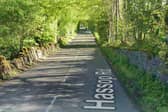 Reports of a collision on the B601 Hassop Road. 