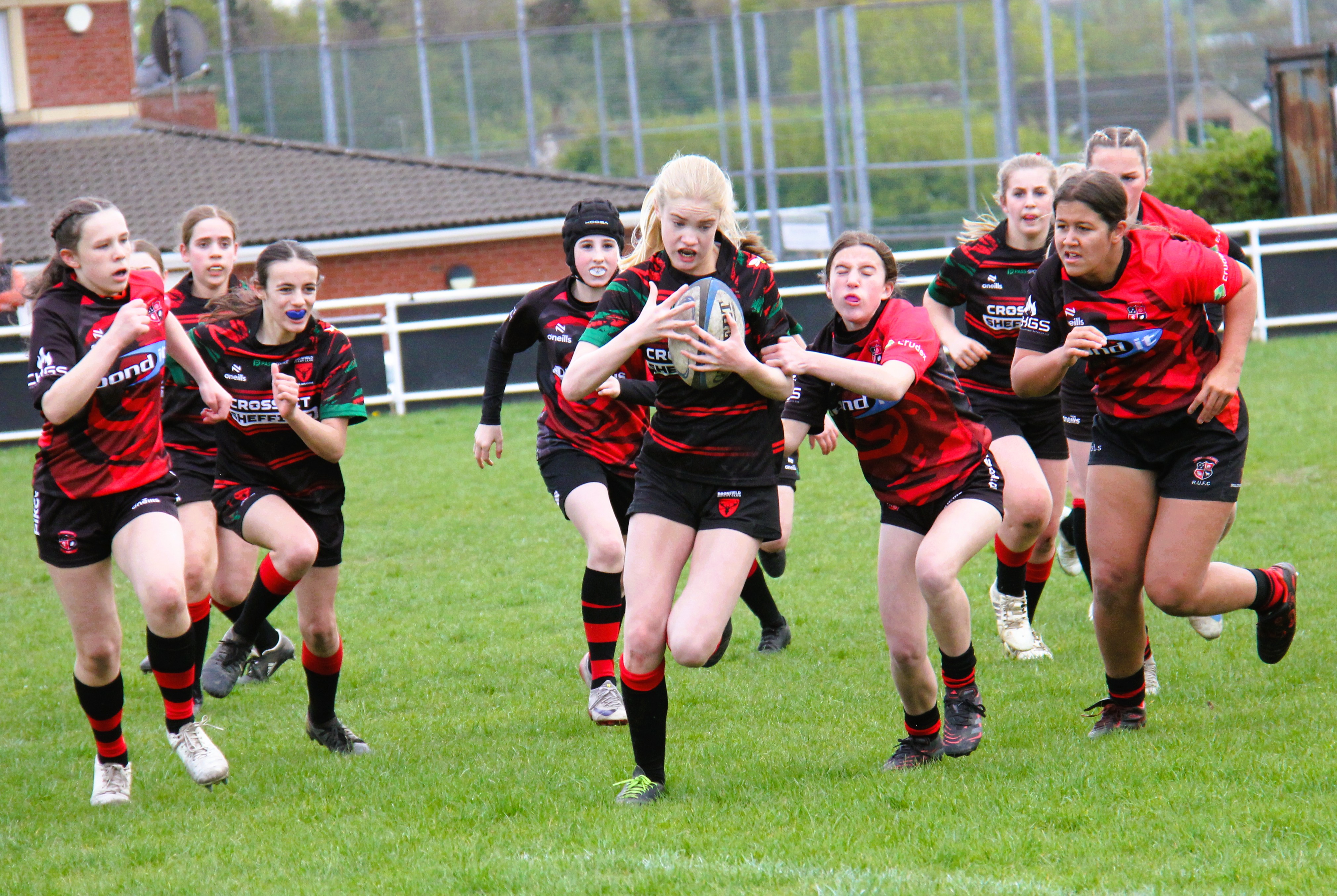Dronfield Rugby Club Girls show promise despite being defeated