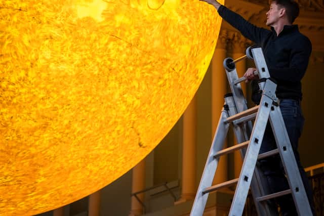 Luke Jerram, the artist behind the spectacular Helios.