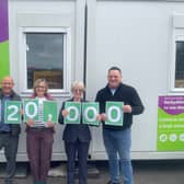 Councillor Carol Wood, second from right, pictured at the Bolsover Household Waste Recycling Centre Re-use Shop with, from left, HW Martin’s contract manager Craig Capper, Kim Gosling from Derbyshire Voluntary Action, and Karl Brough, 