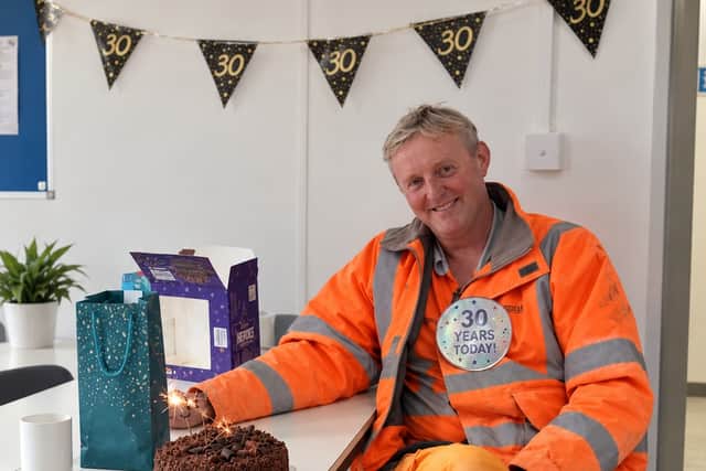 Quarry Supervisor Ian Ollerenshaw celebrates 30 years with Longcliffe Quarries Ltd