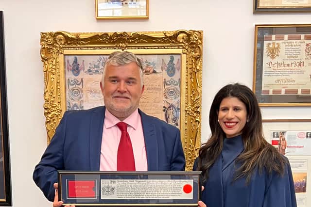 Receiving the Freedom of the City of London 