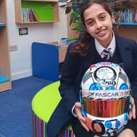 A  track for success as Derbyshire pupil’s helmet design comes to life