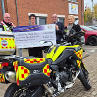 DHU helps to raise funds for NHS Derbyshire Blood Bikes