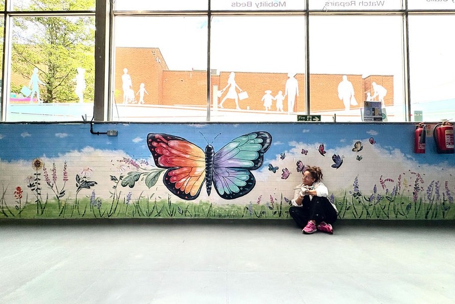 Alfreton’s history and traders inspire new indoor market murals