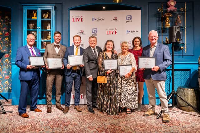 Selale withthe other winnders at the awards ceremony at London's Royal Albert Hall on October 12