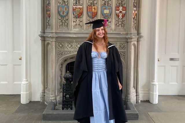 Lily at her graduation in 2025