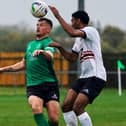 Action from Sleaford against Shirebrook.                 