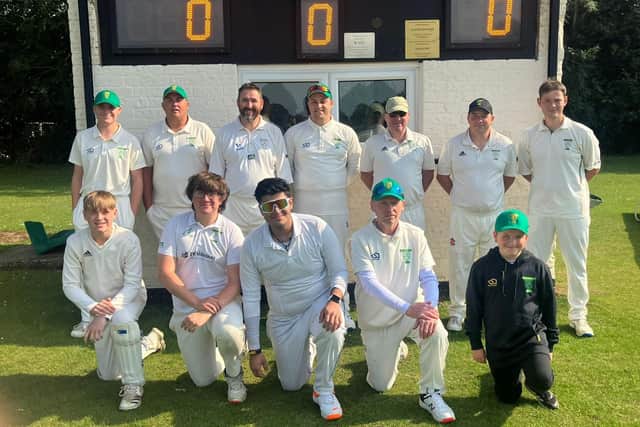 Members of a Glapwell Colliery Cricket Club side