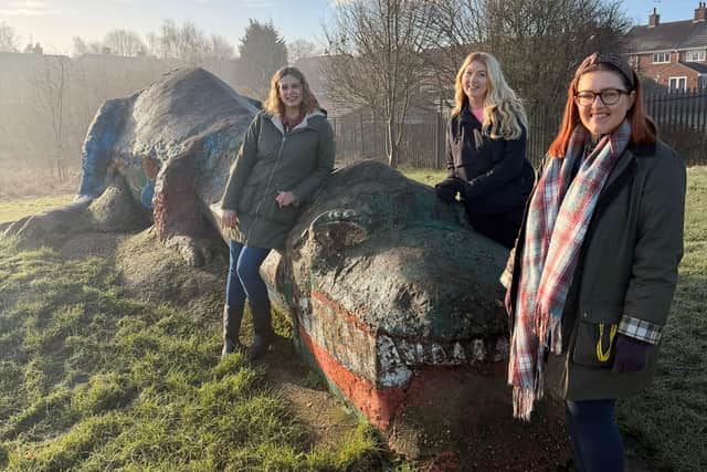 Junction Arts to restore 50 year old Derek the dinosaur.