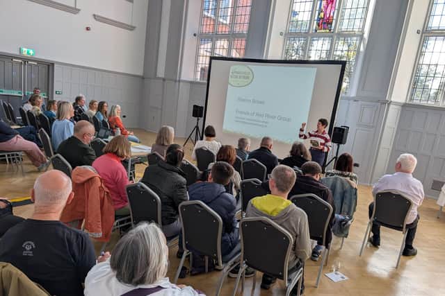 Sharon Brown, from Friends of Red River Group, talks about the group’s work at Red River Nature Reserve, including the discovery of great crested newts.