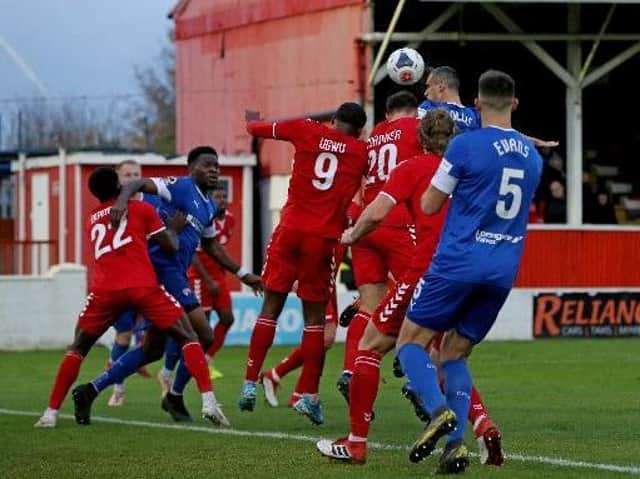 Haydn Hollis scored his first goal of the season against Ebbsfleet United last time out.