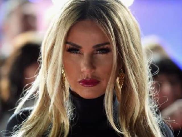 Katie Price is pictured. Photo by Getty.