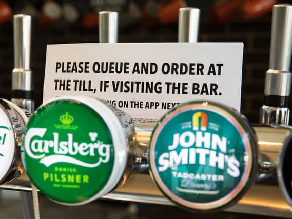 Behind the scenes pictures of Wetherspoons social distancing measures ahead of Leeds reopening (Photo: Getty Images)