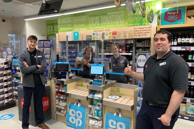 Staff at the Co-op Ripon Street Store.