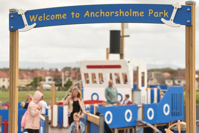 After months of play areas being closed during lockdown, children couldn't wait to use the new play equipment at Anchorsholme Park.