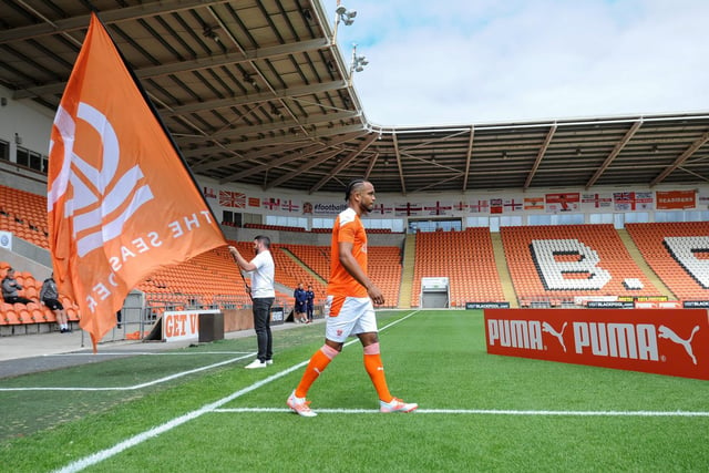 Nathan Delfouneso then took to the Bloomfield Road pitch wearing the new Puma kit