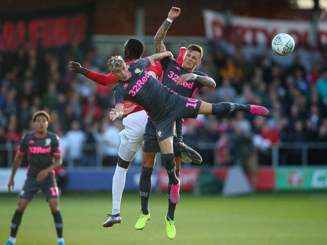 White won 129 aerial duels for Leeds United this season, second only to captain and defensive partner Liam Cooper (177).